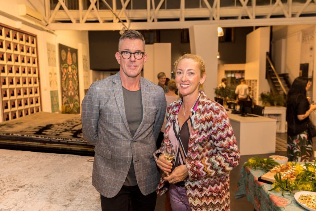 Blair from Designer Rugs with Sophia, a guest at the event