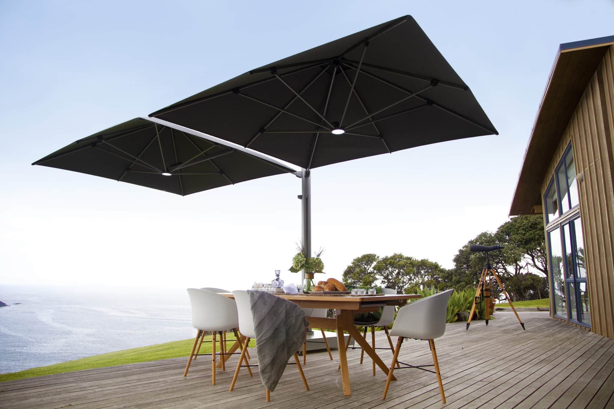 Multi Canopy Cantilever Umbrella